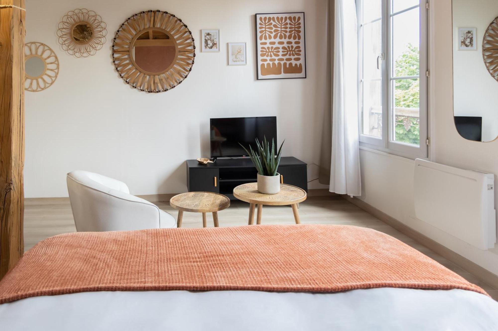Quartier Des Theatres Centre, Wifi Et Parking - Zen Appart Troyes Luaran gambar