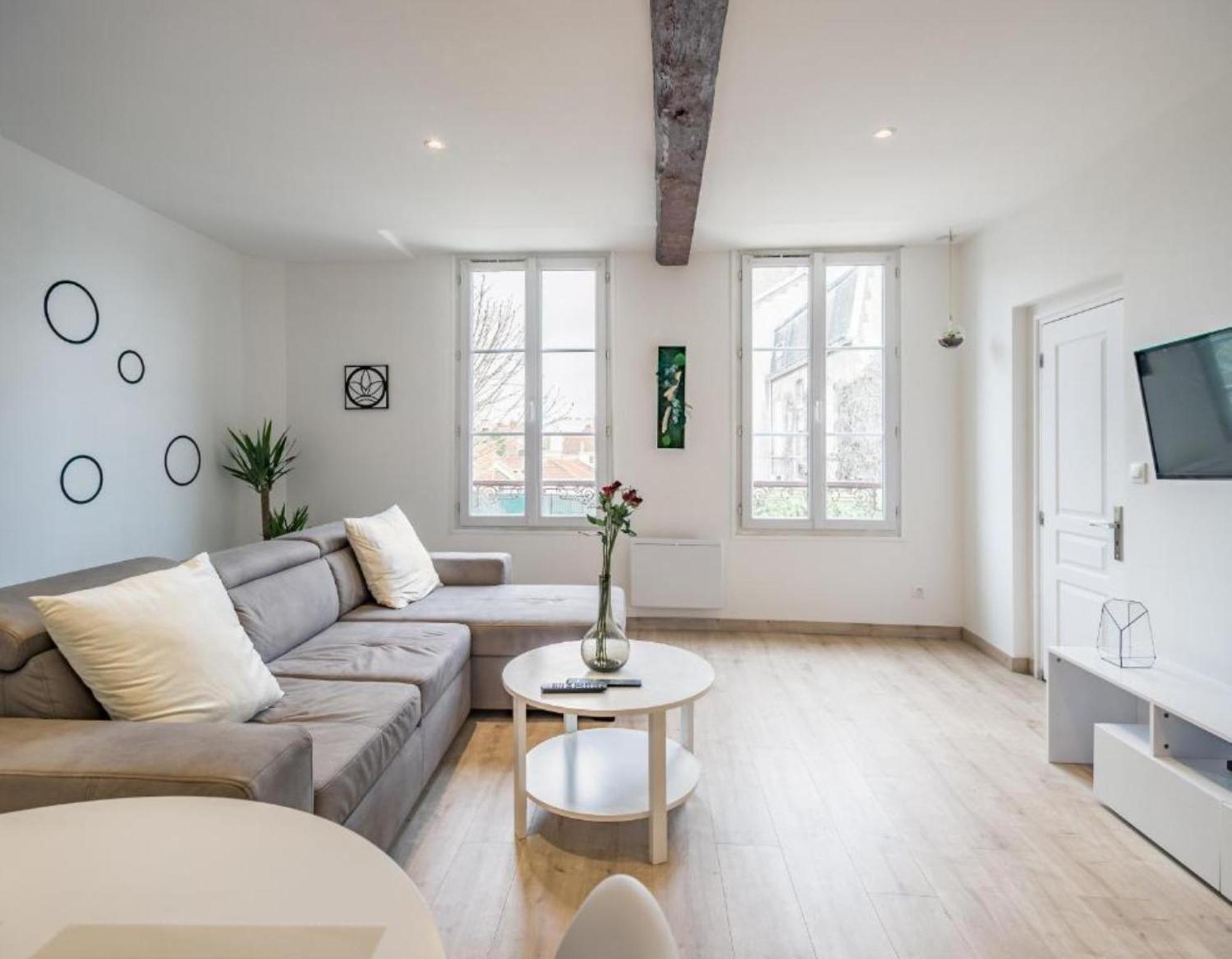 Quartier Des Theatres Centre, Wifi Et Parking - Zen Appart Troyes Luaran gambar