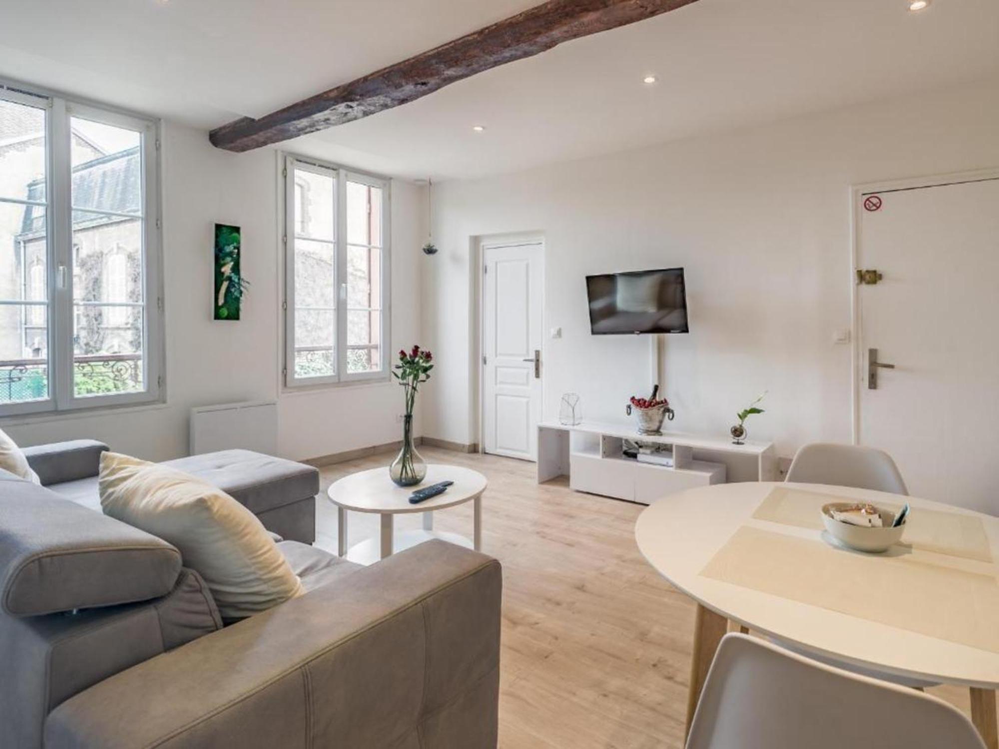 Quartier Des Theatres Centre, Wifi Et Parking - Zen Appart Troyes Luaran gambar